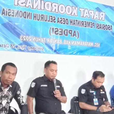 Pambakal Bawahan Seberang Hadiri Acaa Rakor Pambakal Sekecamatan Mataraman